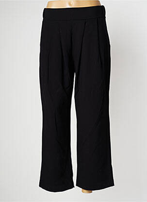 Pantalon large tissage popeline taille normale noir PAN femme