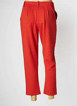Pantalon 7/8 stretch taille normale rouge PAN femme