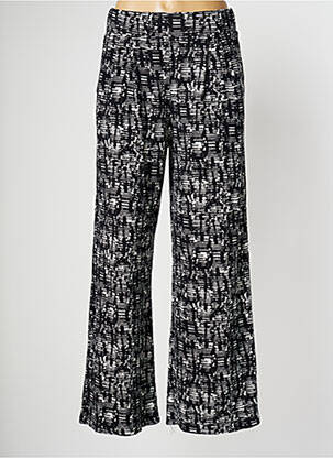 Pantalon large tissage popeline taille normale noir PAN femme