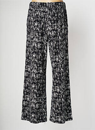 Pantalon large tissage popeline taille normale noir PAN femme