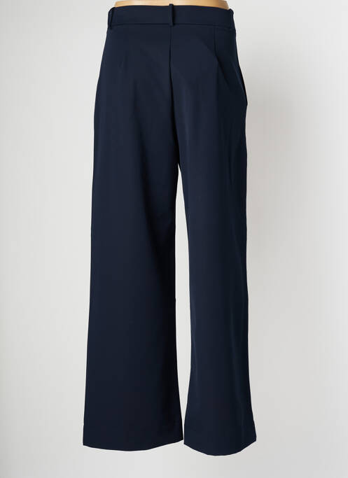 Pantalon droit tissage popeline taille normale bleu PAN femme