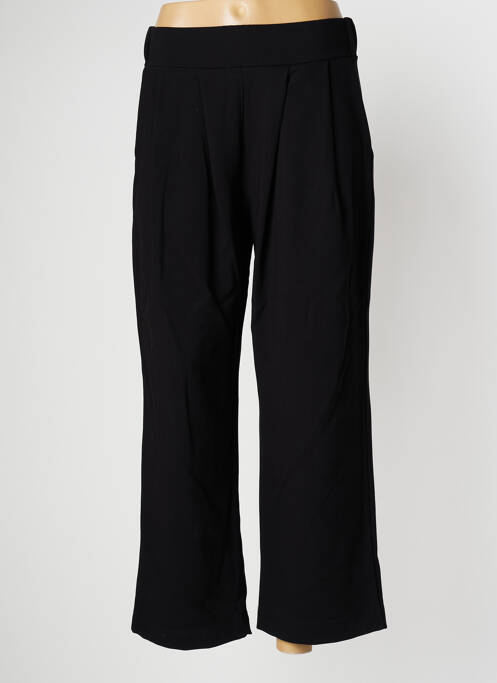 Pantalon large tissage popeline taille normale noir PAN femme