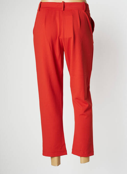 Pantalon 7/8 stretch taille normale rouge PAN femme
