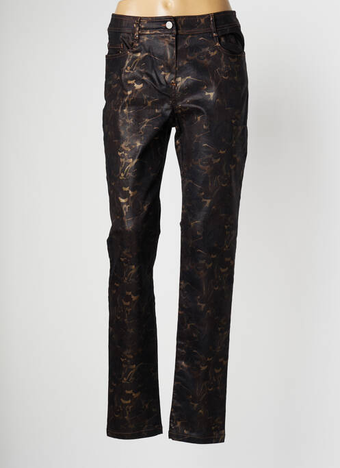 Pantalon slim stretch marron PAUSE CAFE femme