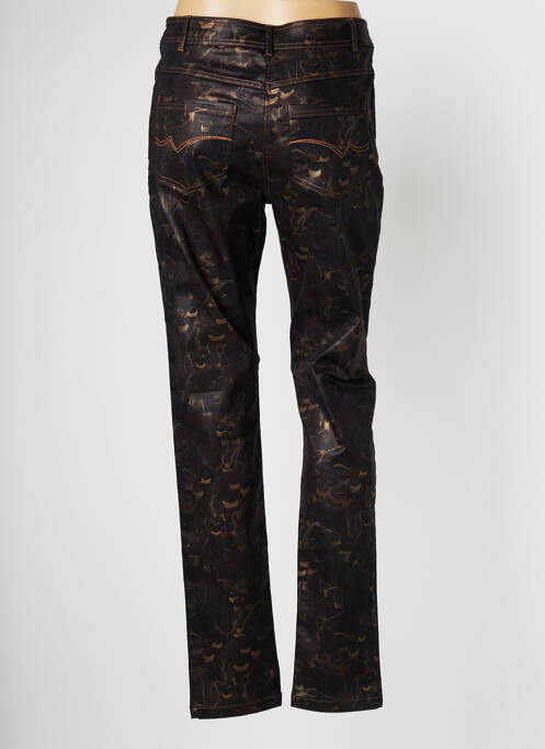 Pantalon slim stretch marron PAUSE CAFE femme