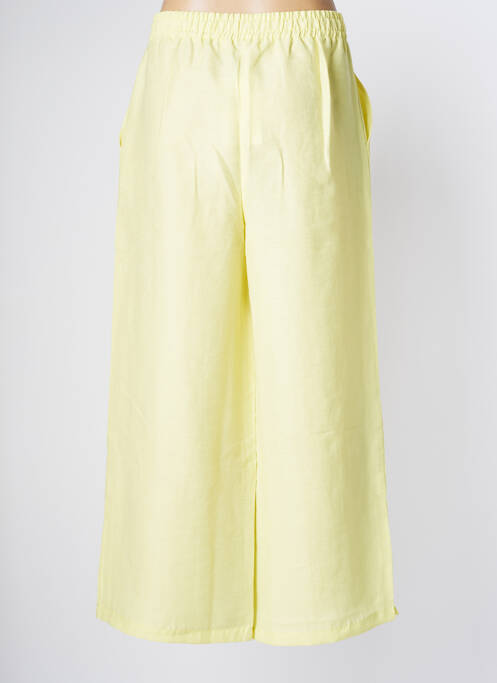 Pantalon large tissage popeline taille normale jaune PAN femme