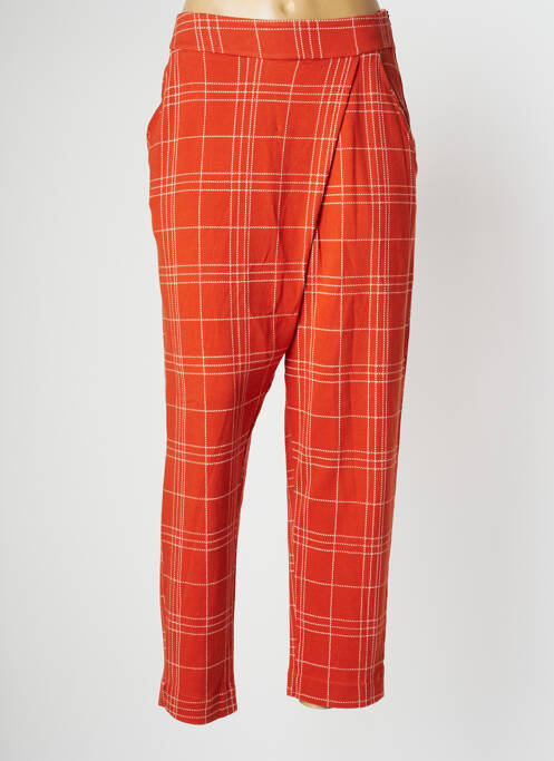 Pantalon slim taille élastique taille normale orange PAN femme