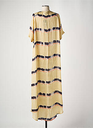 Robe longue manches courtes manches courtes beige NOUS ANTWERP femme