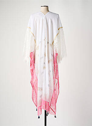 Robe de plage manches 3/4 blanc NINE femme