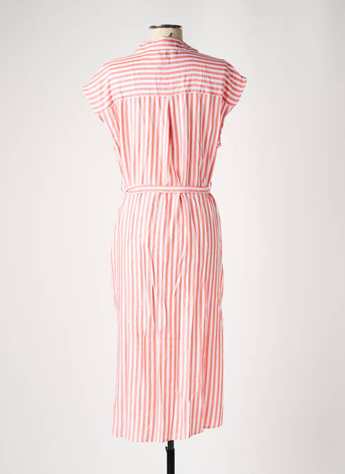 Robe mi-longue rouge PIECES femme