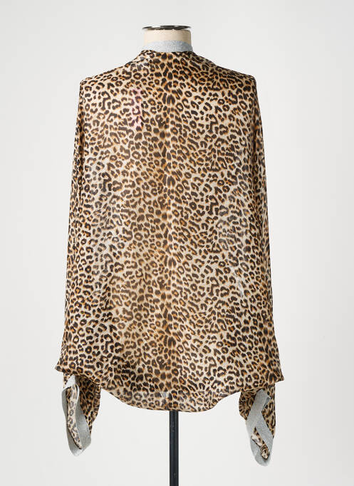 Veste kimono marron NINE pour femme