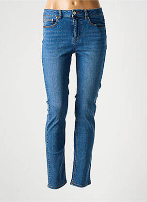 Jeans coupe slim stretch taille normale bleu LABDIP femme