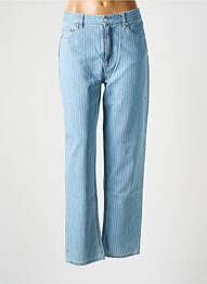 Jeans coupe droite taille normale taille normale bleu LABDIP femme