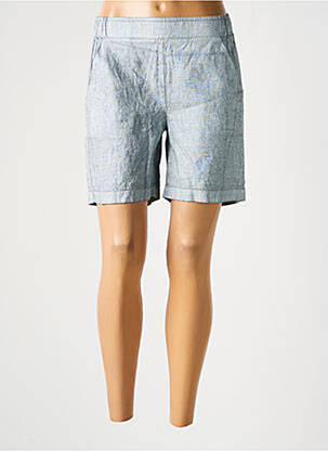 Bermuda taille élastique taille normale gris ATELIERS FRANÇAIS DE CONFECTION femme