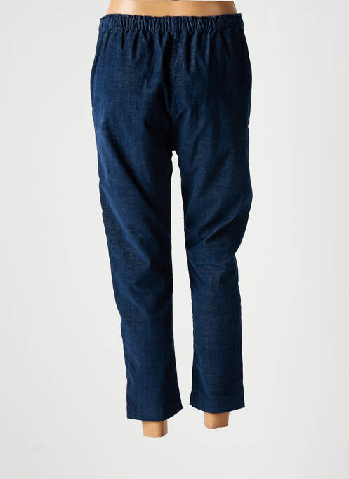 Pantalon 7/8 bleu ATELIERS FRANÇAIS DE CONFECTION pour femme