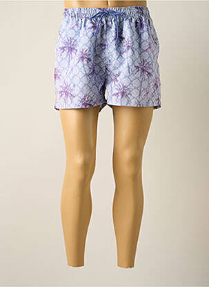 Short de bain imprimé tie and dye violet FEEL FREE homme