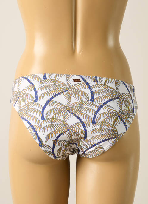 Bas de maillot de bain imprimé tie and dye culotte blanc BLUELOBSTER femme