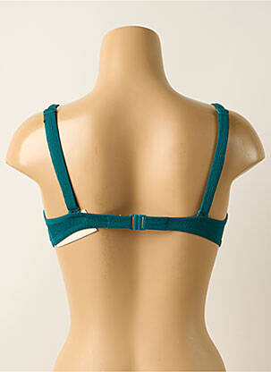 Haut de maillot de bain stretch haut soutien-gorge moulé vert WATERCULT femme