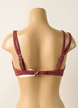 Haut de maillot de bain stretch haut soutien-gorge moulé rouge WATERCULT femme