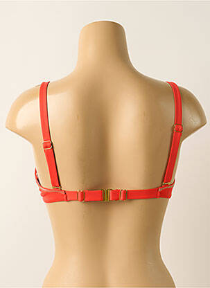 Haut de maillot de bain stretch haut soutien-gorge emboitant rouge BLUELOBSTER femme