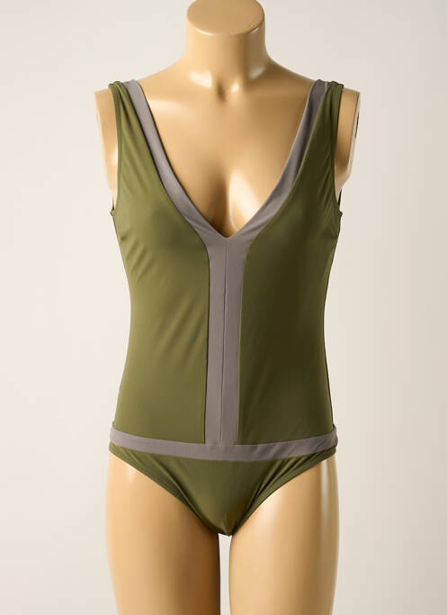 Maillot de bain 1 pièce vert SIYU pour femme