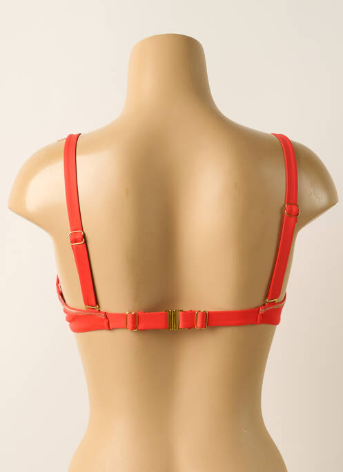 Haut de maillot de bain stretch haut soutien-gorge emboitant rouge BLUELOBSTER femme