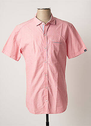 Chemise manches courtes poches rouge TBS homme