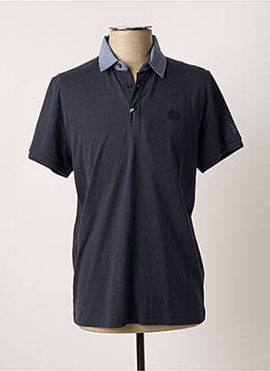 Polo tissage jersey manches courtes bleu TBS homme