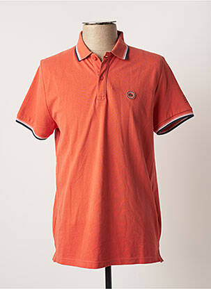Polo stretch manches courtes orange TBS homme
