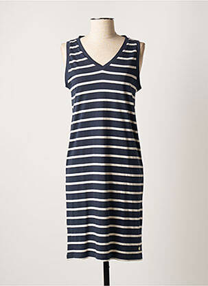 Robe mi-longue sans manche sans manche bleu TBS femme