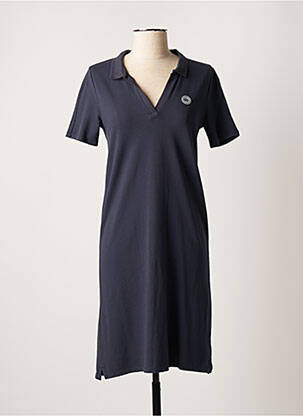 Robe mi-longue manches courtes manches courtes bleu TBS femme