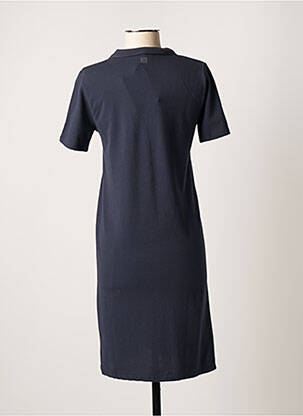 Robe mi-longue manches courtes manches courtes bleu TBS femme