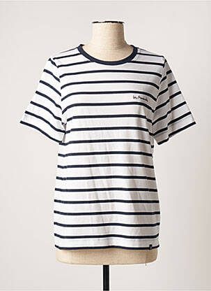 T-shirt coupe droite manches courtes bleu TBS femme