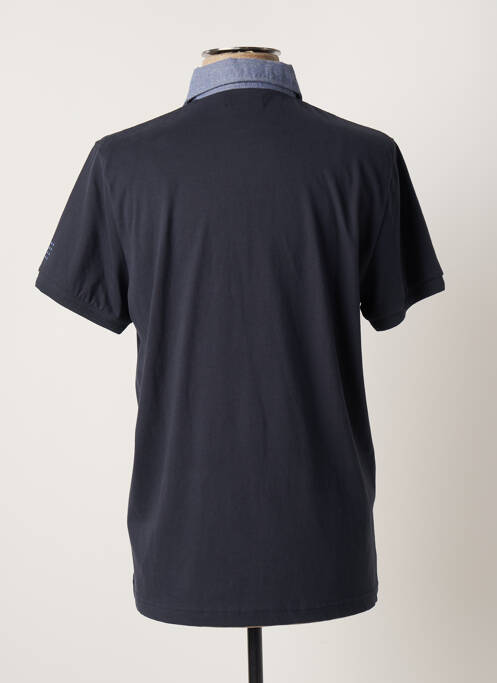 Polo tissage jersey manches courtes bleu TBS homme