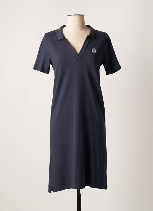 Robe mi-longue manches courtes manches courtes bleu TBS femme