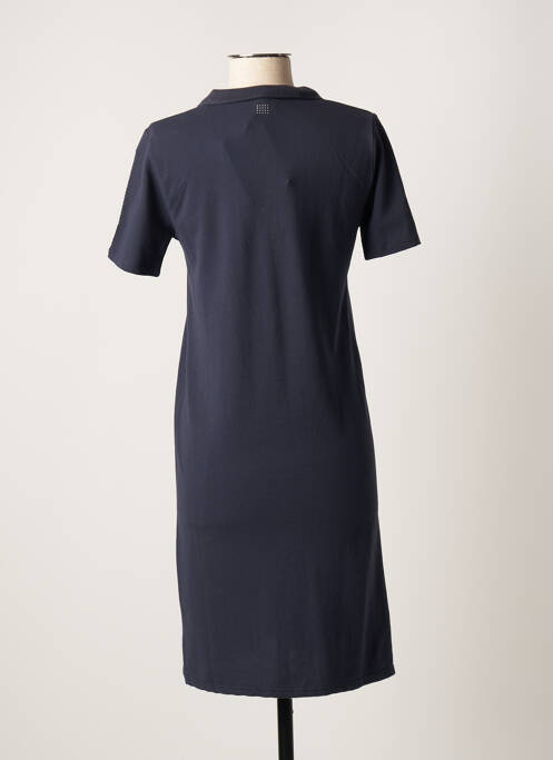 Robe mi-longue manches courtes manches courtes bleu TBS femme