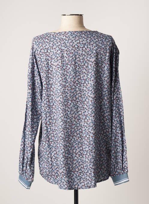 Blouse manches longues manches longues bleu TBS femme