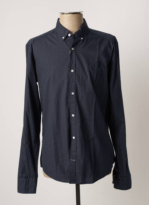 Chemise manches longues bleu TBS pour homme