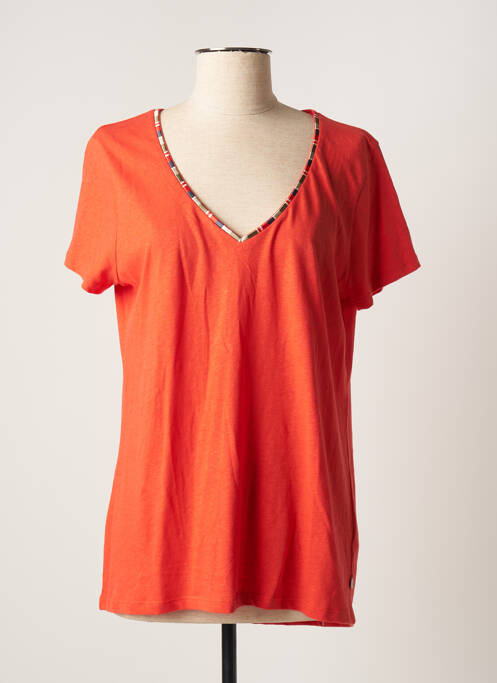 T-shirt orange TBS pour femme