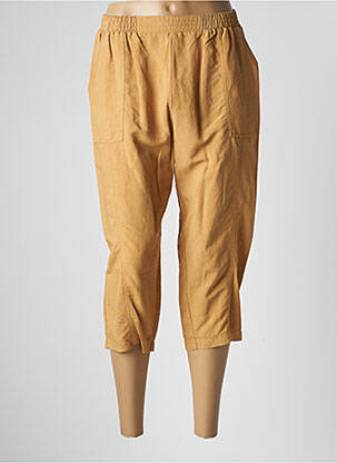 Pantacourt coupe droite taille normale jaune GRIFFON femme
