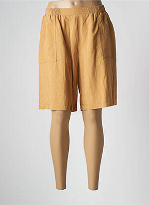 Bermuda taille élastique taille normale beige GRIFFON femme