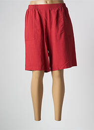 Bermuda taille élastique taille normale rouge GRIFFON femme