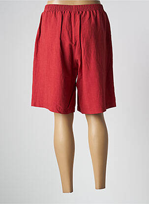 Bermuda taille élastique taille normale rouge GRIFFON femme