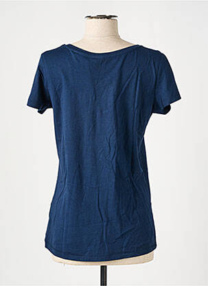 T-shirt sérigraphie manches courtes bleu MADAME TSHIRT femme
