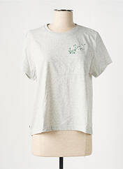 T-shirt gris LE GENTLE FACTORY pour femme seconde vue