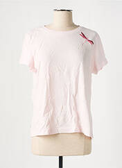 T-shirt rose LE GENTLE FACTORY pour femme seconde vue