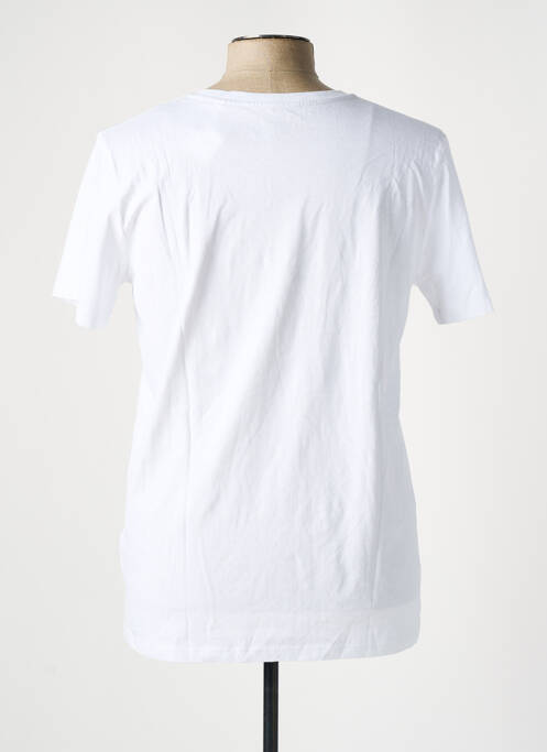 T-shirt coupe cintrée manches courtes blanc MONSIEUR TSHIRT homme