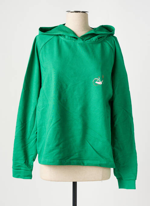 Sweat-shirt à capuche vert LE GENTLE FACTORY pour femme