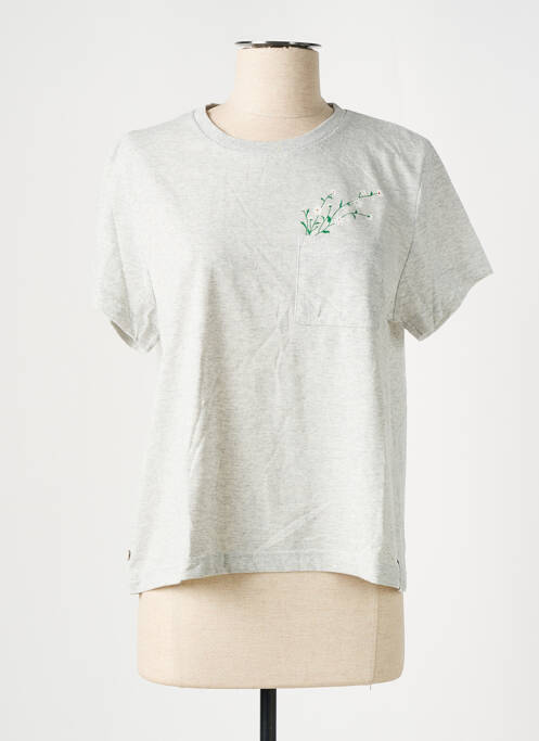 T-shirt gris LE GENTLE FACTORY pour femme