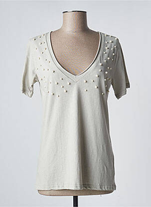 T-shirt coupe droite manches courtes gris JUBYLEE femme